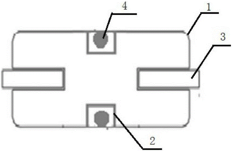 Surface false-patch quartz crystal resonator having grounding welding spot and processing method thereof