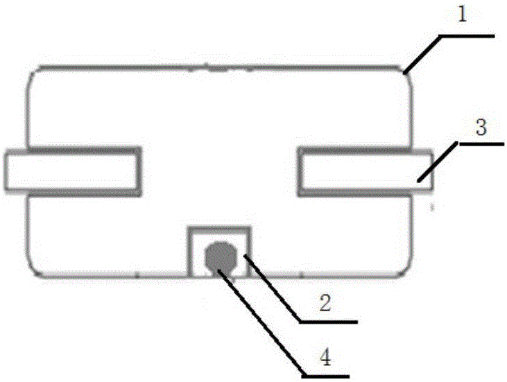 Surface false-patch quartz crystal resonator having grounding welding spot and processing method thereof