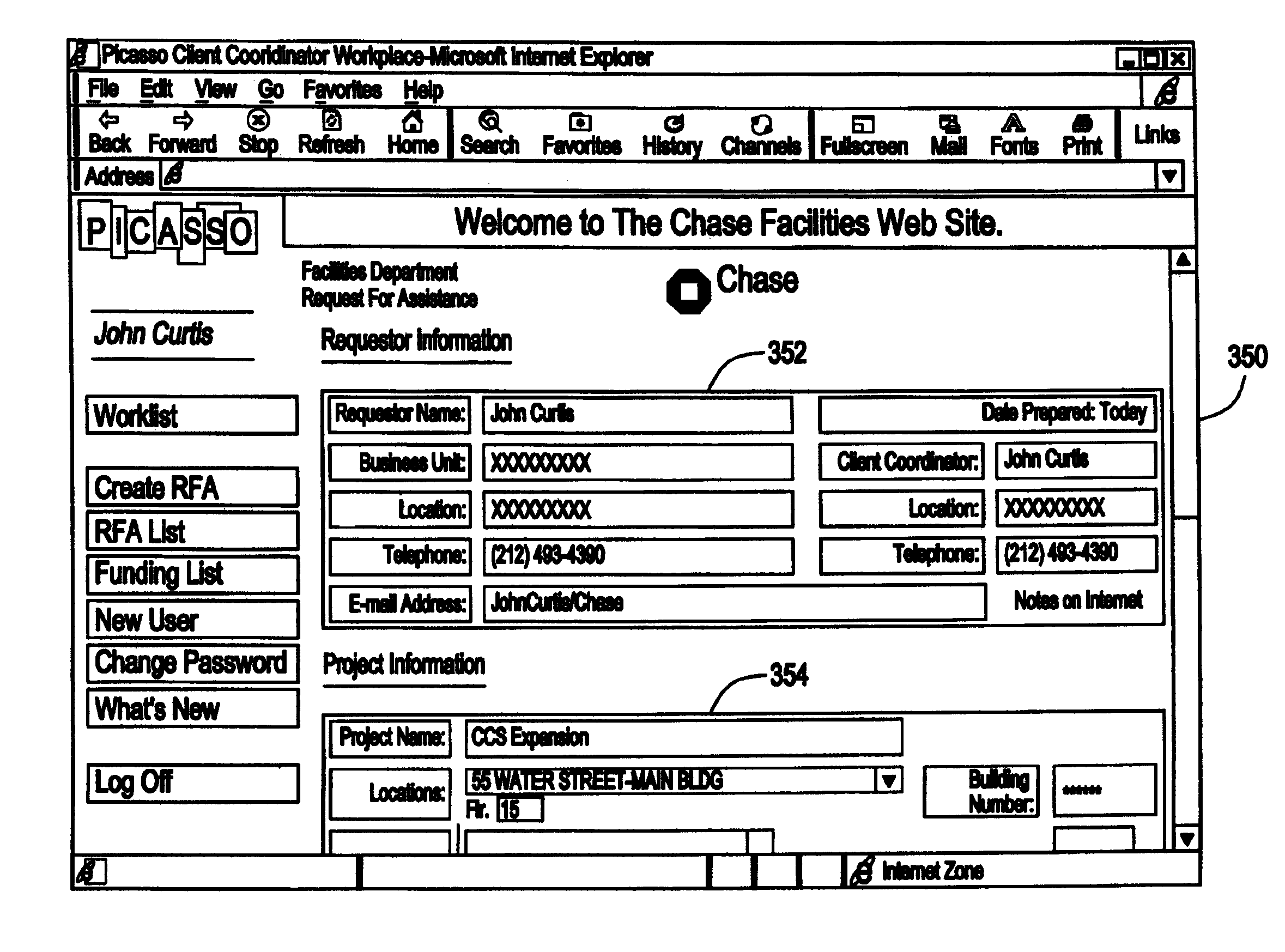 System and method for providing funding approval associated with a project based on a document collection