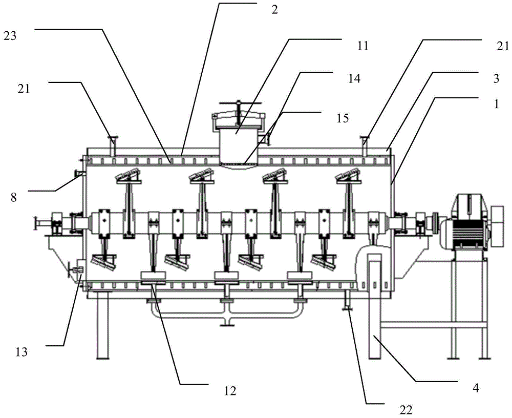 Self-unloading hot-press extraction device based on compound stirring