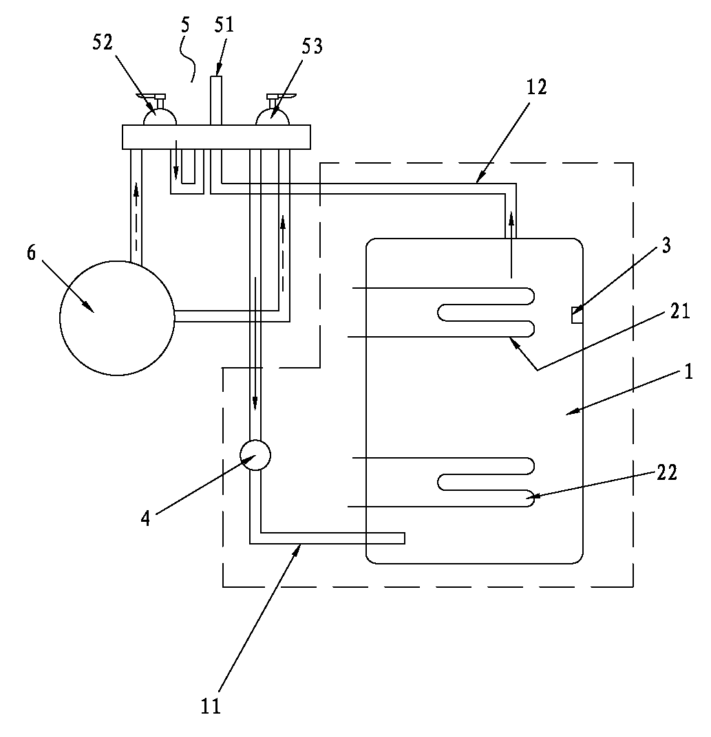 Electric heating water boiler