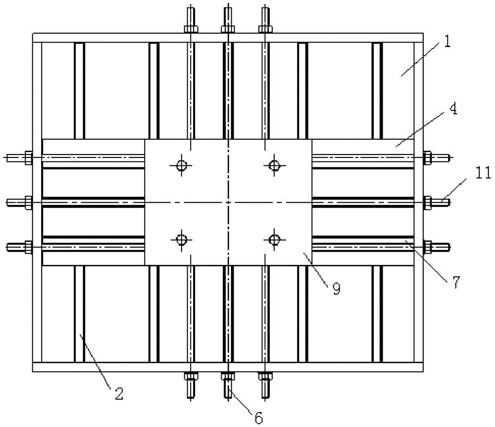 A bidirectional sliding device suitable for civil engineering space loading test