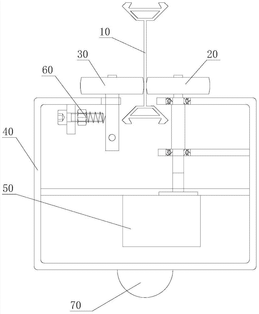 Suspension type patrol trolley