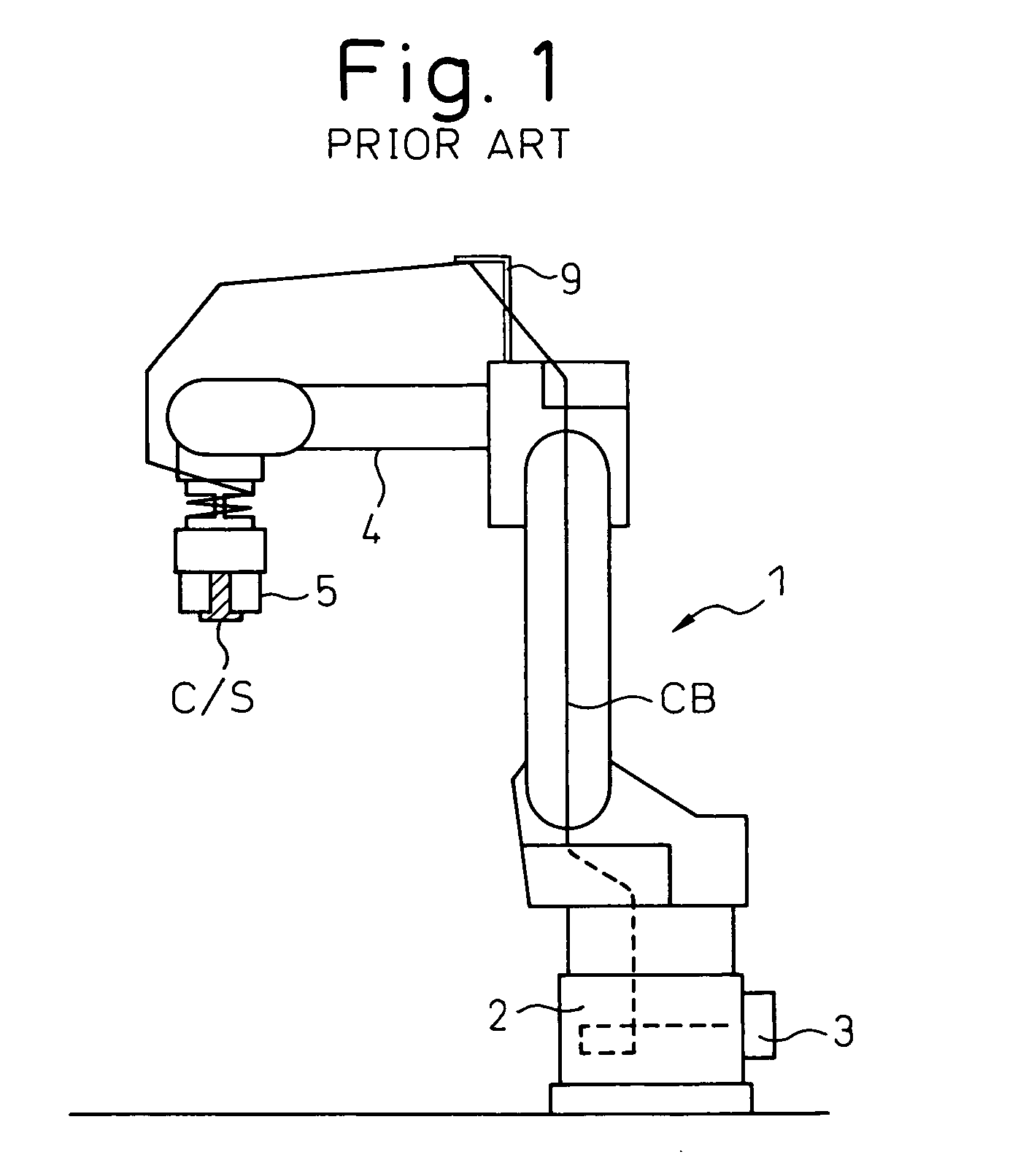 Managing structure for umbilical member of industrial robot