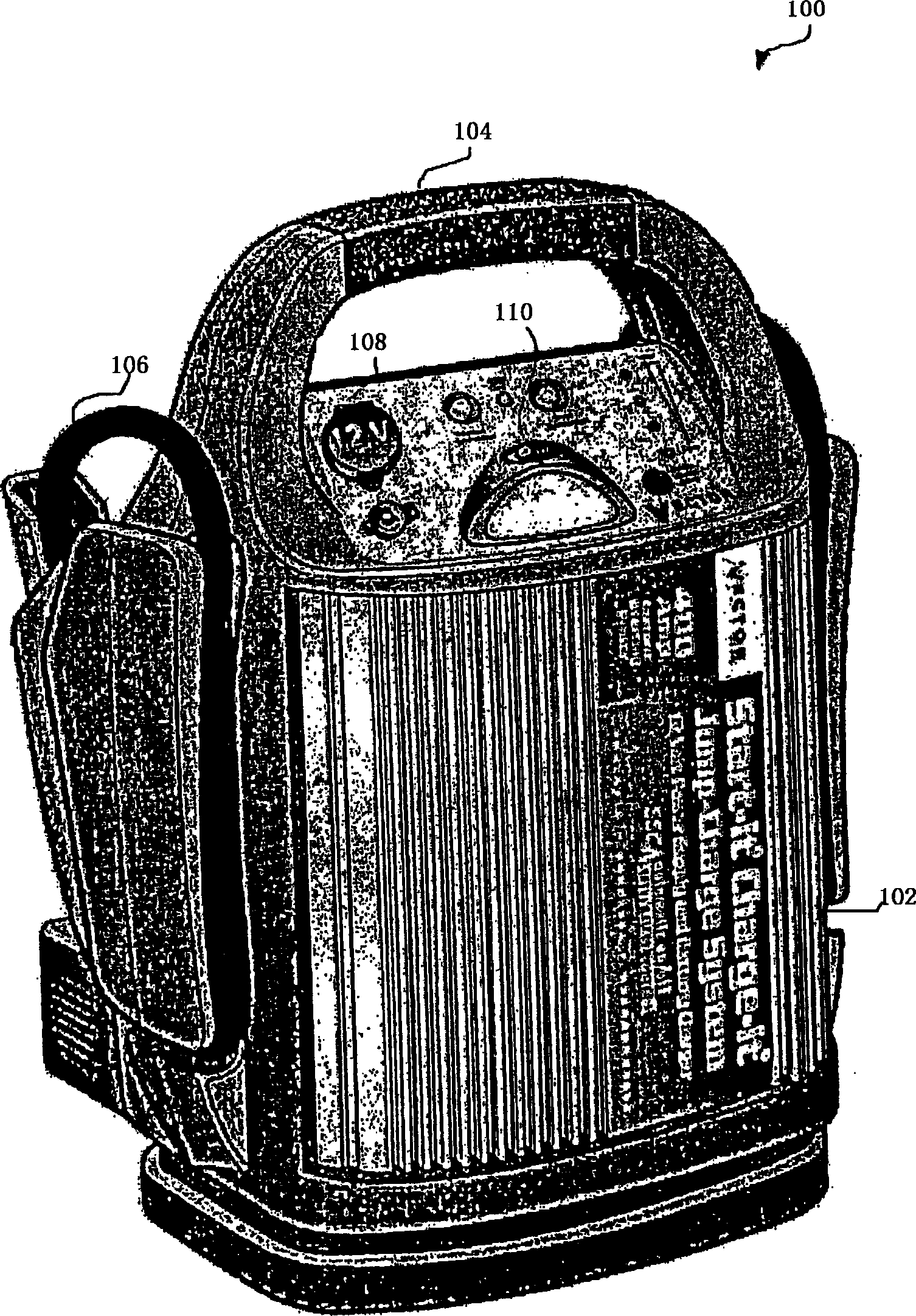 Combination jump starter and high-frequency charger