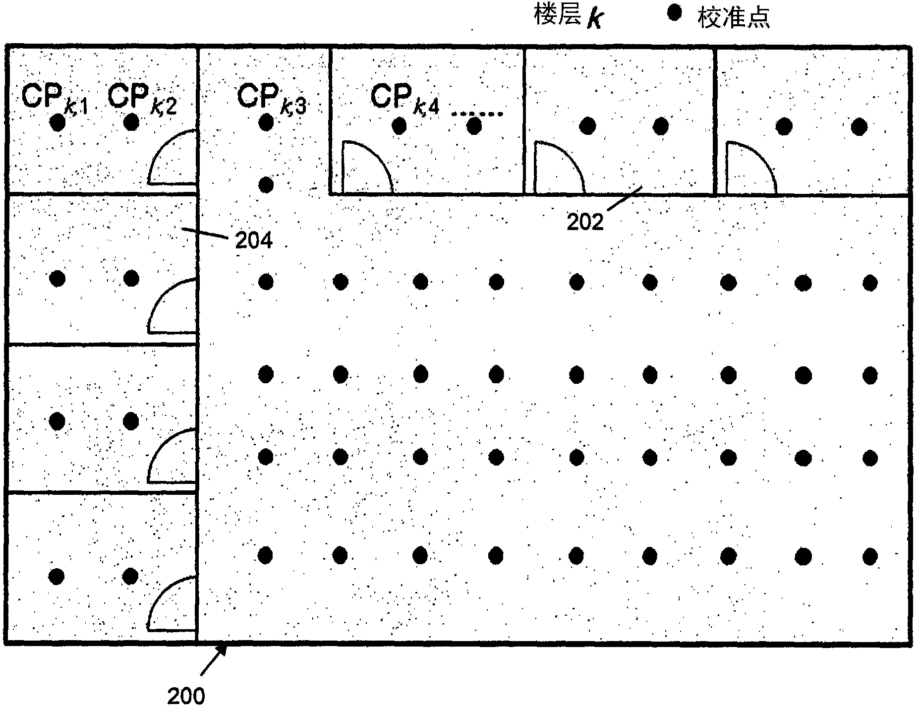 A method and apparatus for determining location information of a position in a multi-storey building