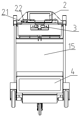 An airport intelligent luggage cart