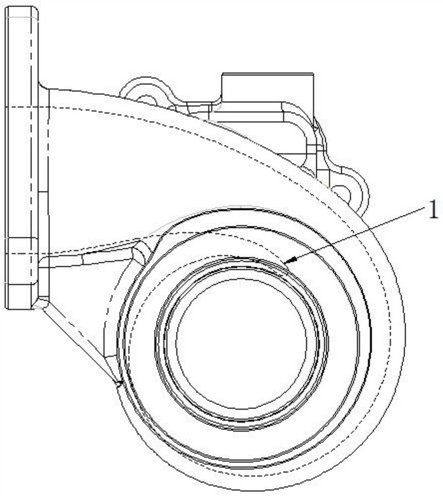 Turbine shell laryngeal structure