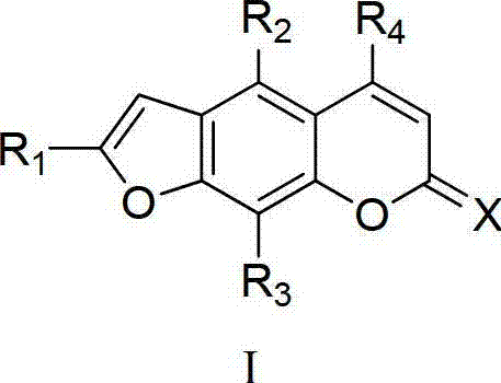 Furocoumarin compound and application thereof