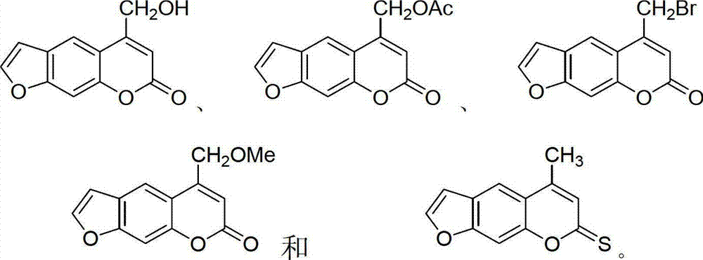 Furocoumarin compound and application thereof