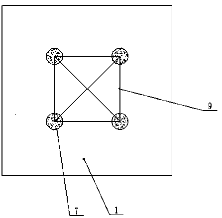 Construction method for basement raft foundation with tower crane foundation