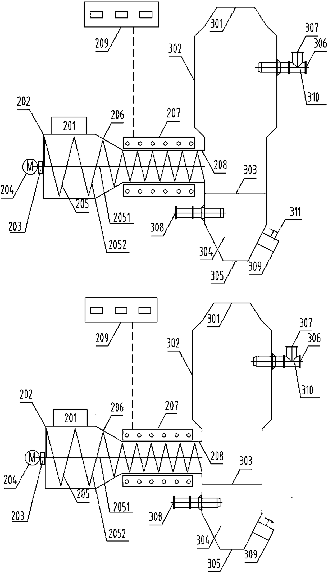 Thermal chemical treatment method for low-and-intermediate level radioactive waste