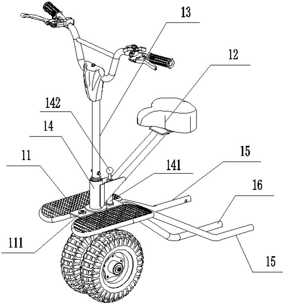 Riding transfer vehicle