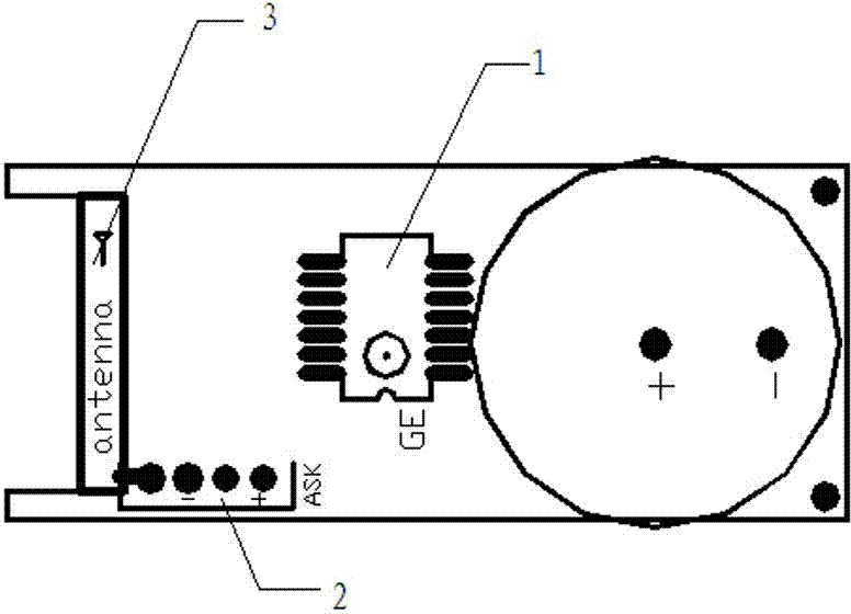 Tire pressure sensor configured with helical antenna