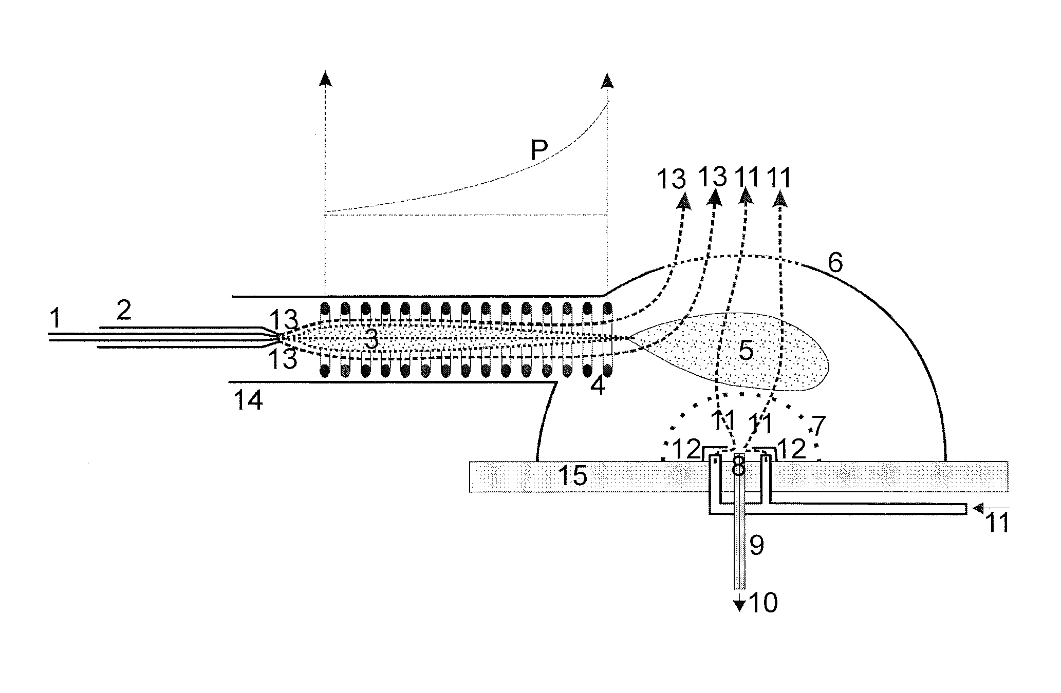 Guiding charged droplets and ions in an electrospray ion source