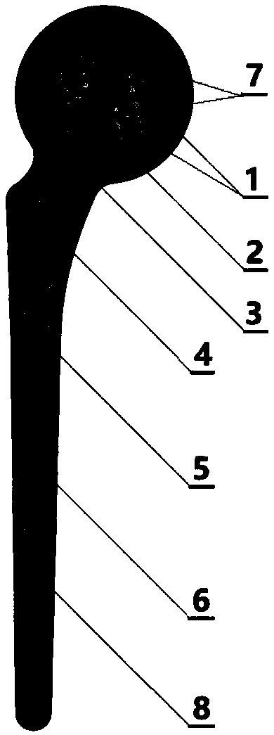 Customization joint bone cement prosthesis reinforcing supporting frame and preparation and application thereof