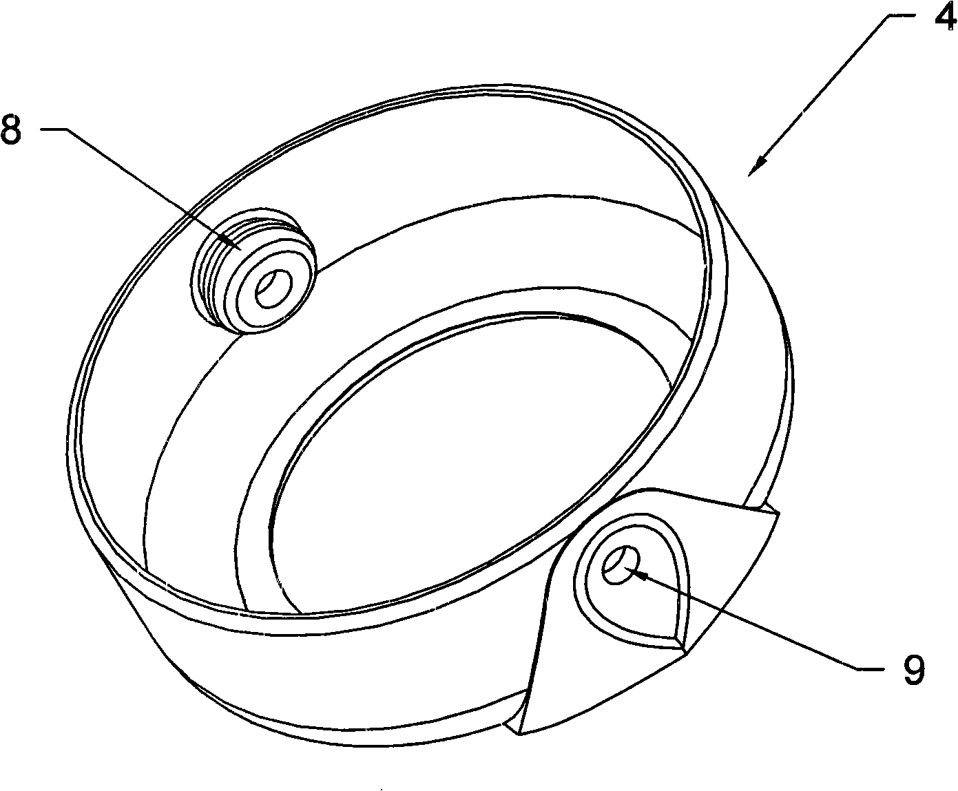 Feeding bottle with air-intake bobbin friction ring