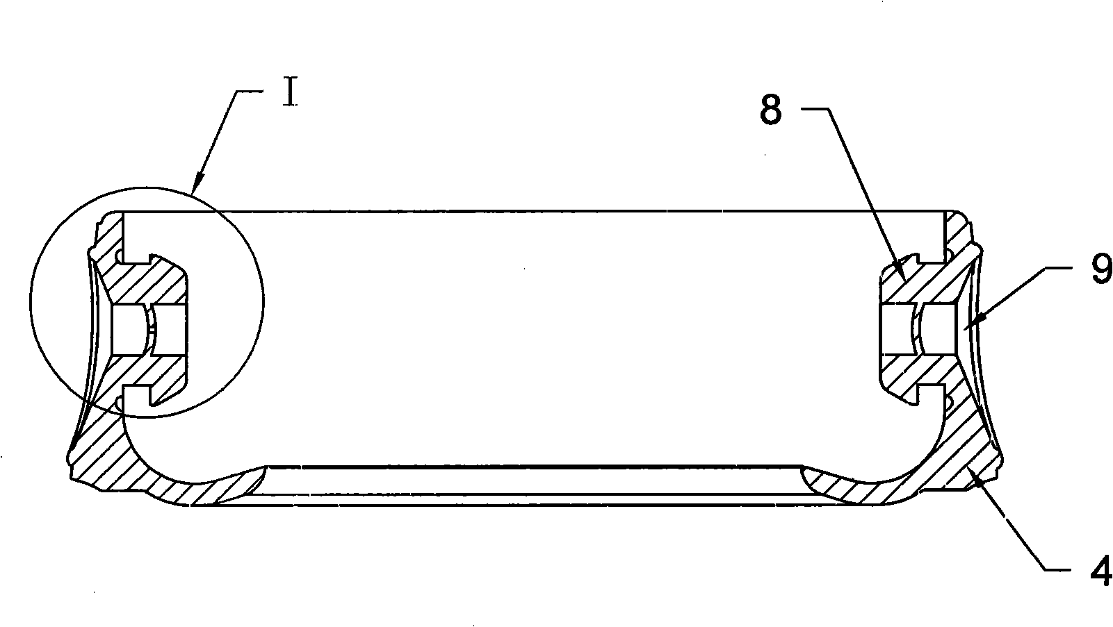 Feeding bottle with air-intake bobbin friction ring