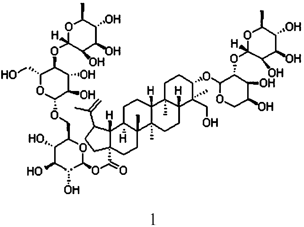 Medical application of pulsatilla saponin B4 in resisting acute gouty arthritis