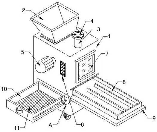 A mechanical workpiece cleaning equipment and its sorting mechanism