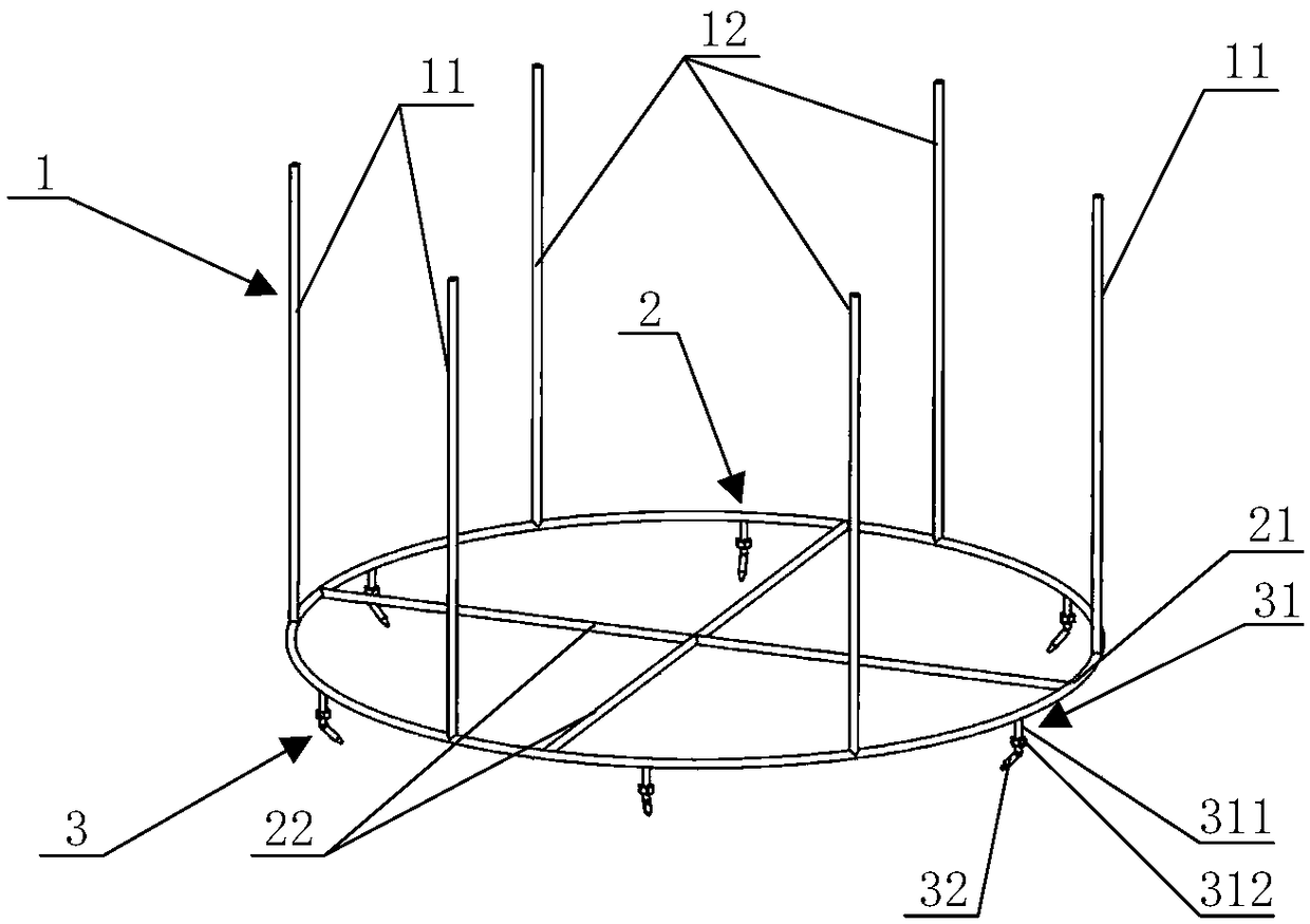 Simulated artificial rainfall device for insulators and rainfall method thereof