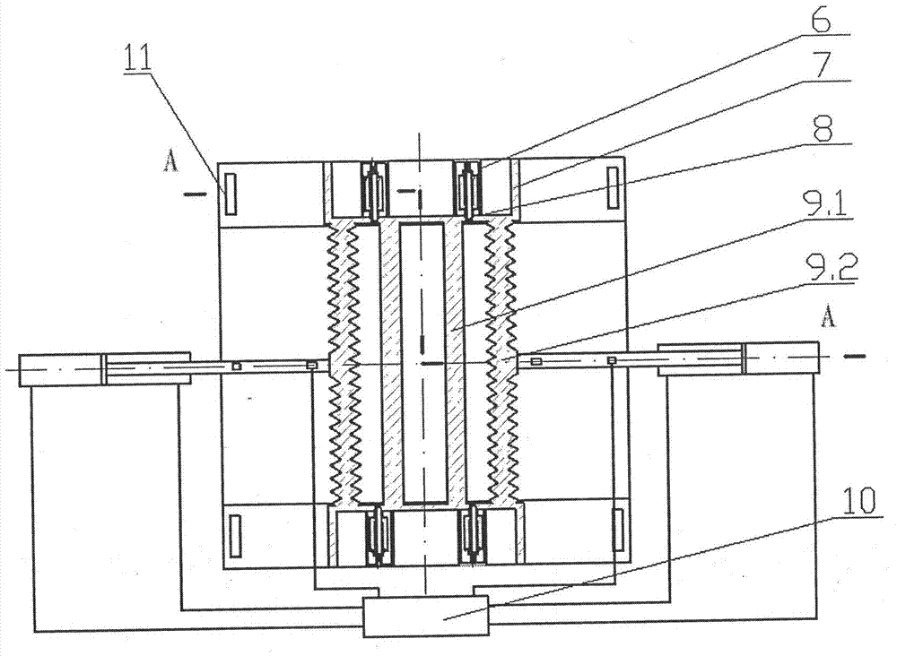 Sliding frame arch breaking method of stock bin