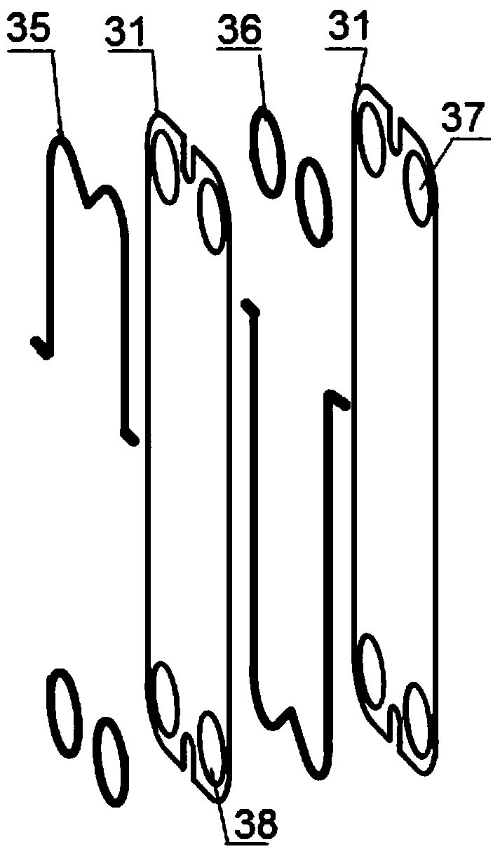 A two-effect plate distillation desalination device