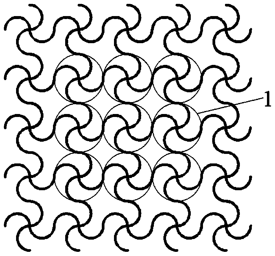 Optimal design method of curved bar periodic structure based on band gap