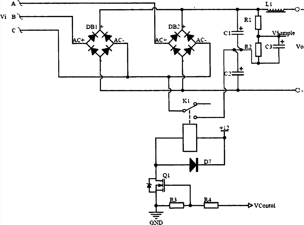 Wind-solar energy source intelligent controller based on three-phase dual-voltage rectification