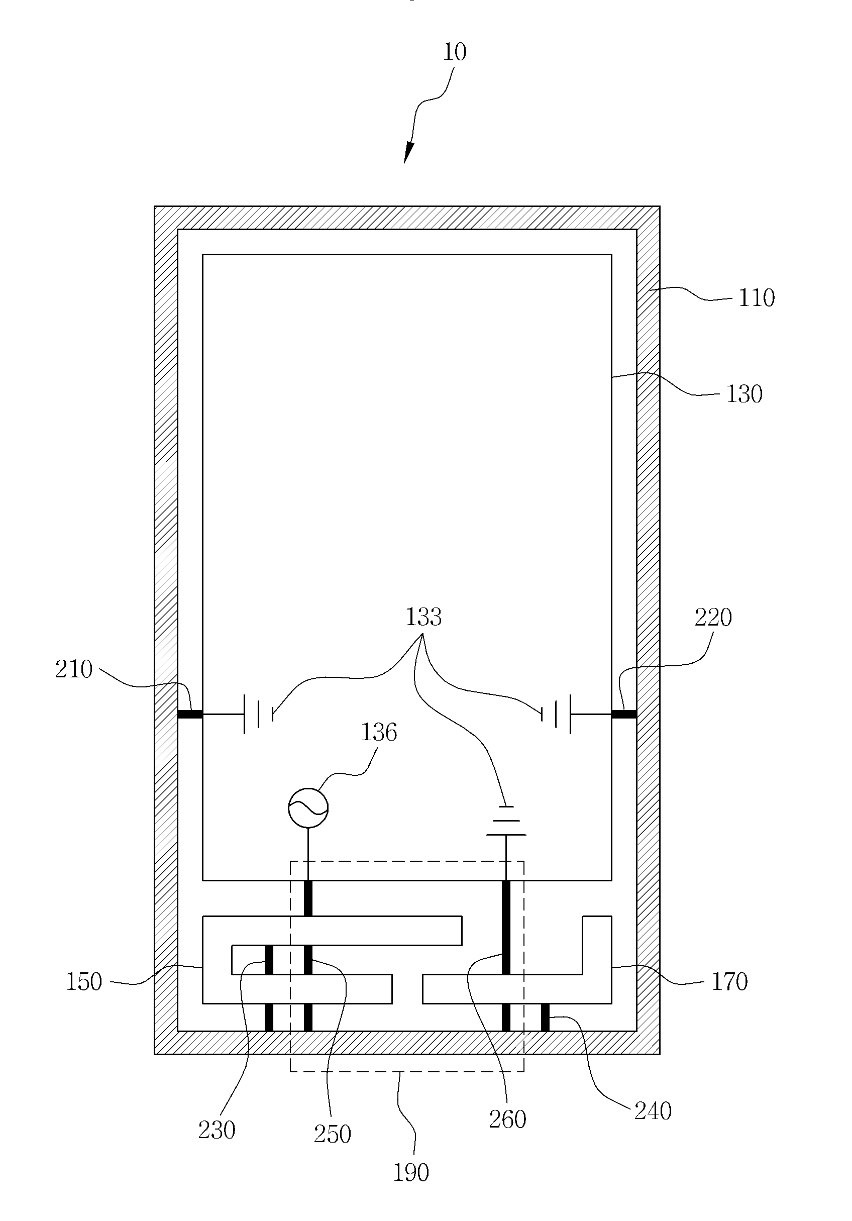 Terminal including multiband antenna as conductive border