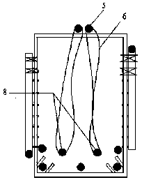 A method for binding steel bars of coupling beams between prefabricated laminated slabs