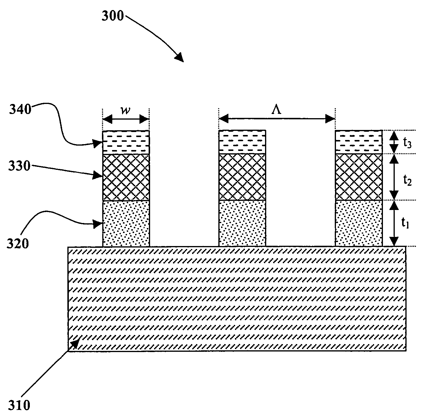 Grid polarizer with suppressed reflectivity