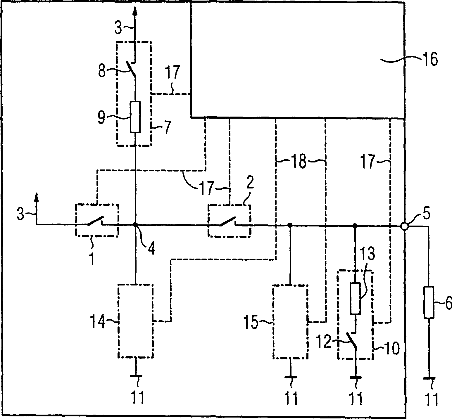 Circuit device and method for testing relay switching contacts of a digital output circuit