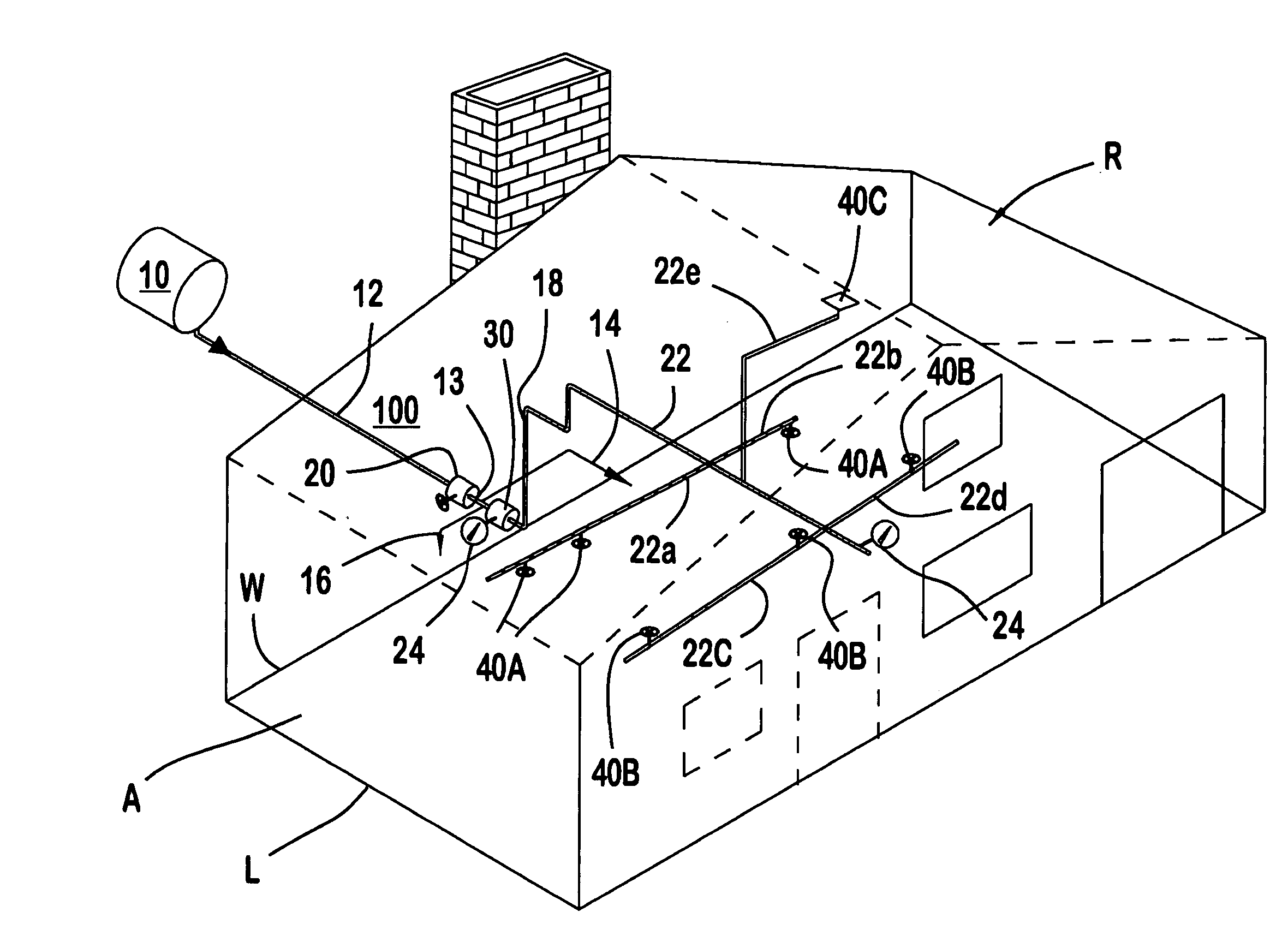 Non-interlock, non-preaction residential dry sprinkler fire protection system with a releasing control panel