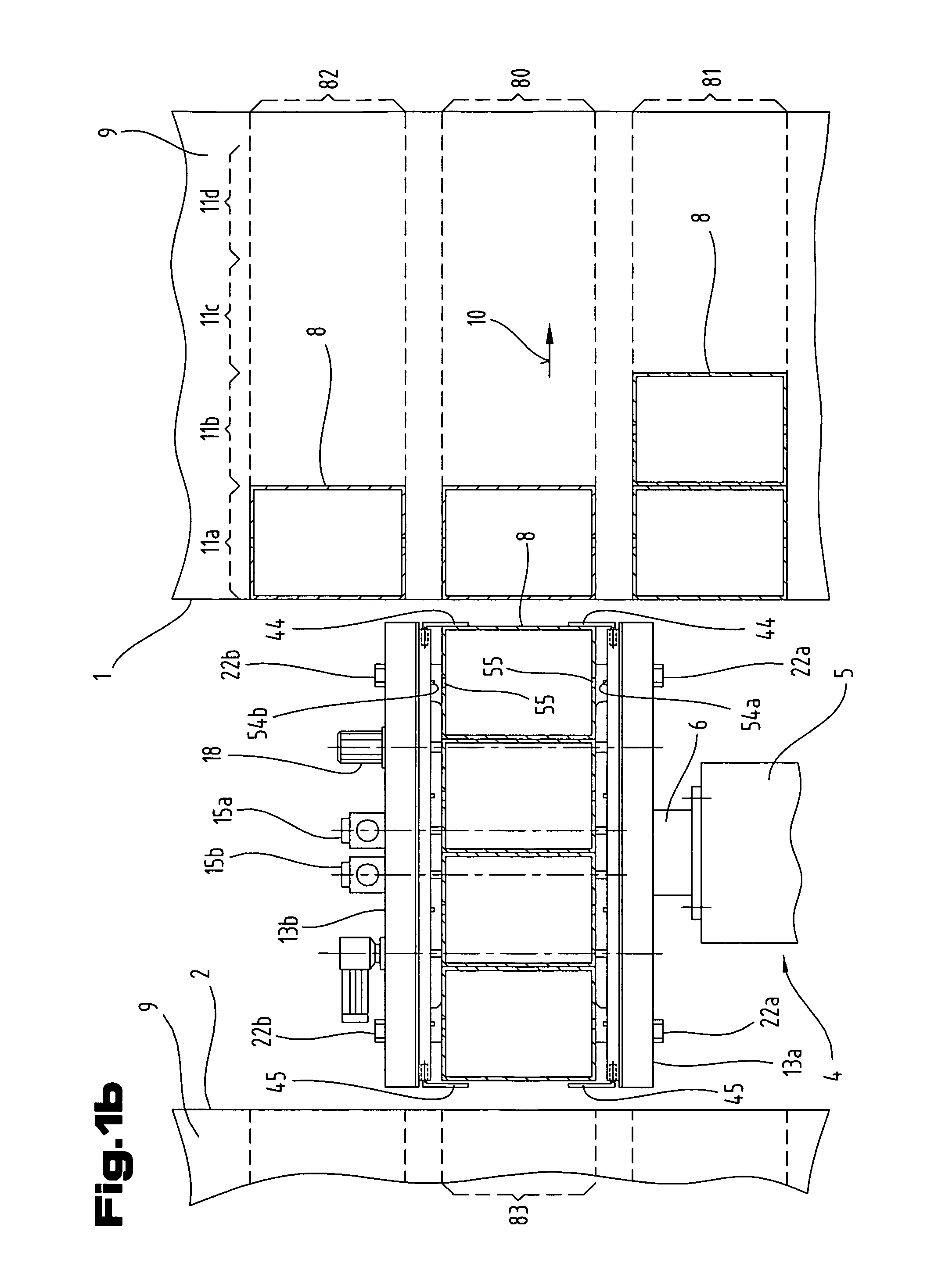 Method for introducing loading auxiliary means of transport device