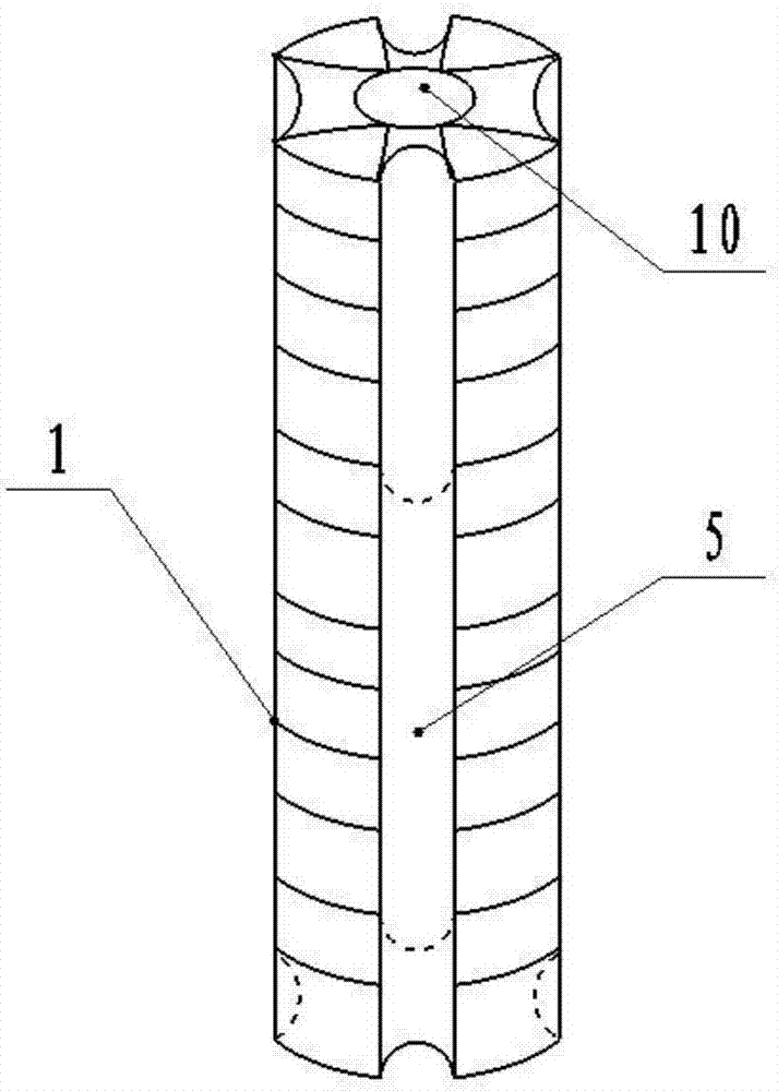 Method for collecting and storing network cables in combined mode