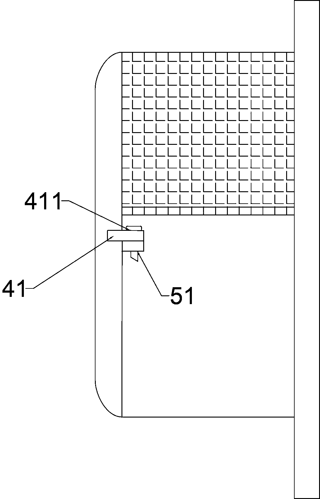 Discharge counter online monitoring device easy to disassembly