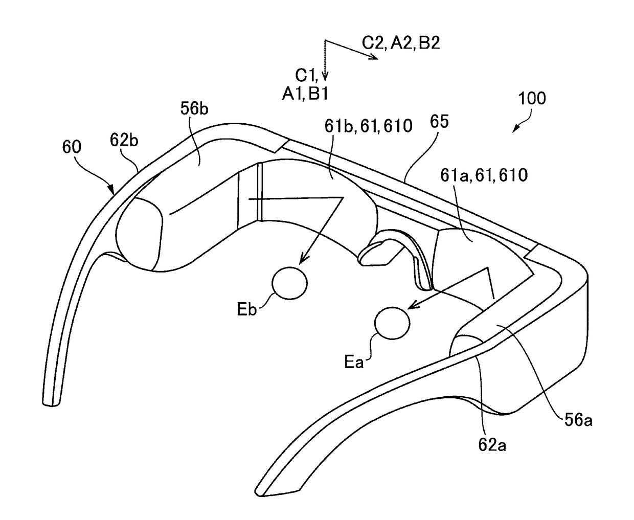 Image display device and light guiding device