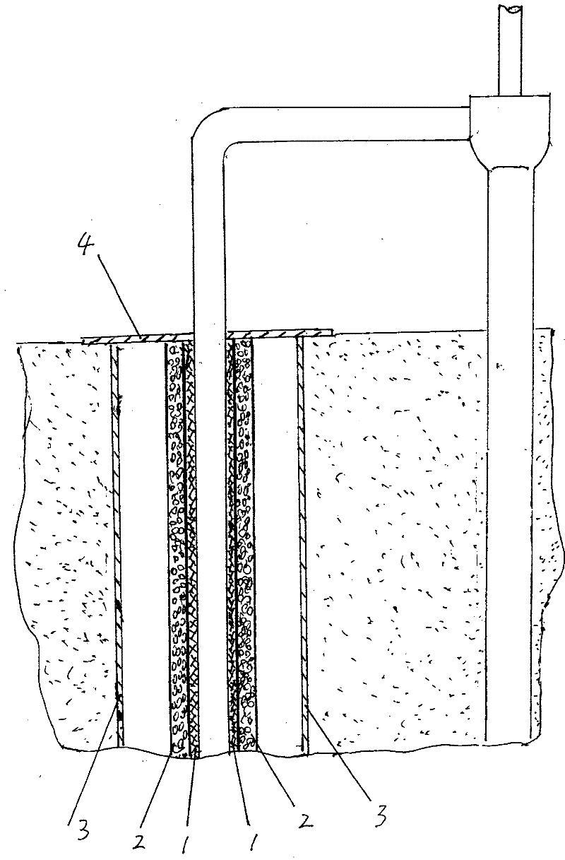 Partial heating and insulation device for crude oil cold transportation pipeline passing through the frozen layer vertically