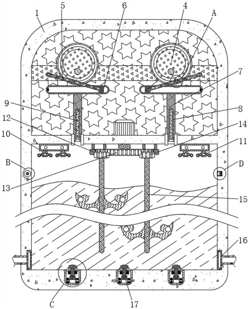 Energy-saving and environment-friendly industrial sewage oxidation-reduction device