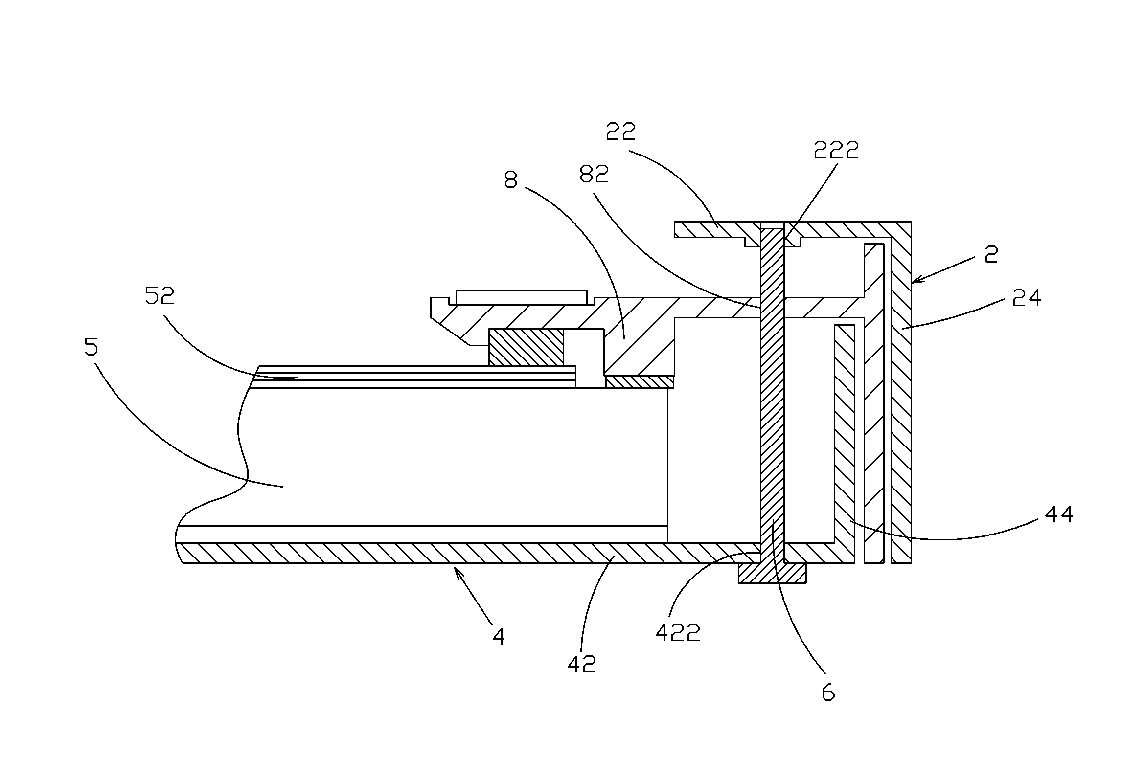 Backlight module with narrow frame of liquid crystal display device