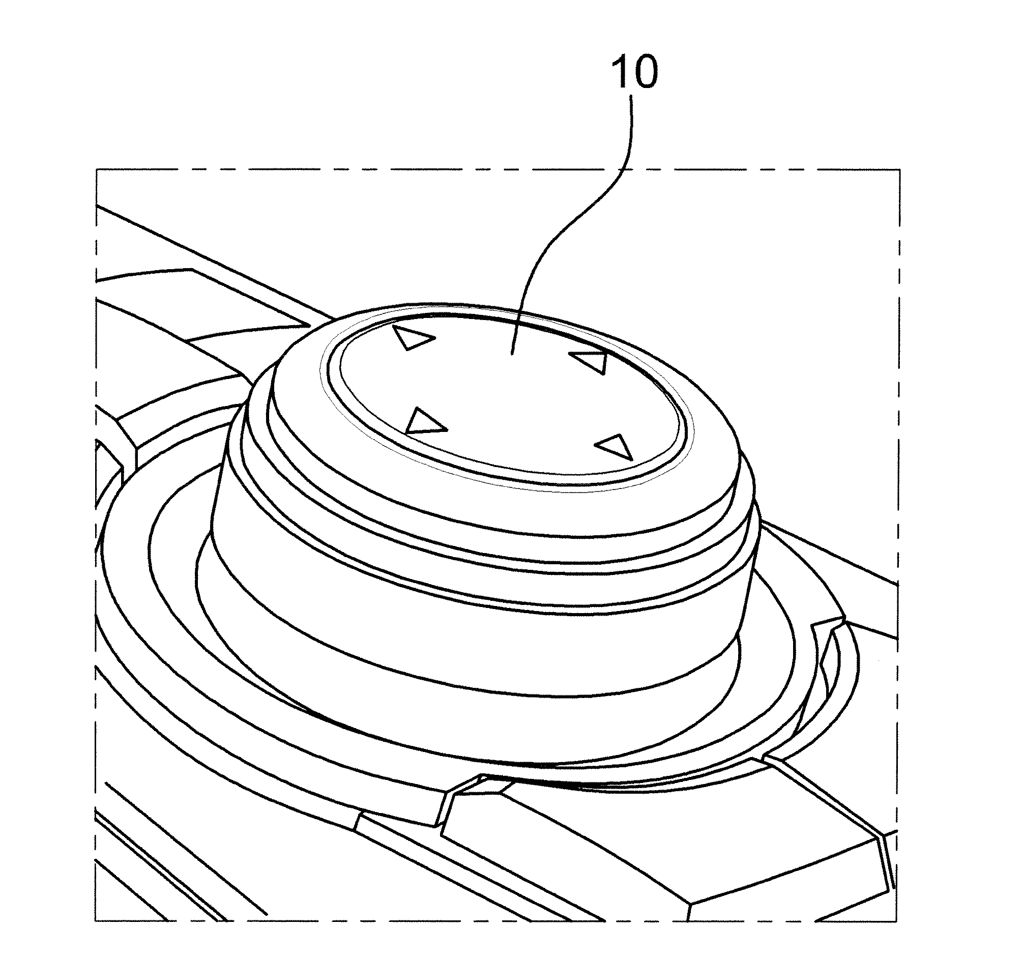 Function selecting method using operating device and function selecting device using the same