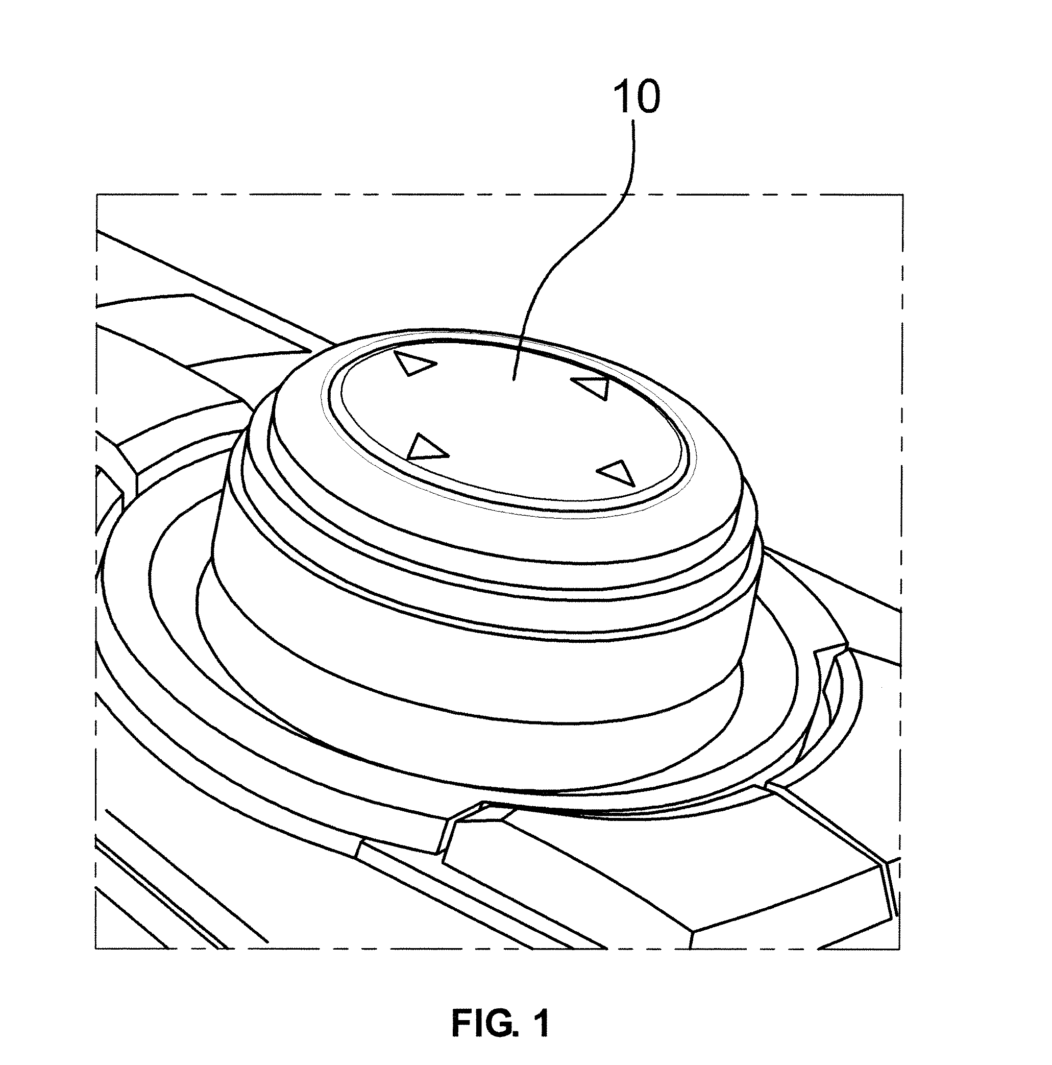 Function selecting method using operating device and function selecting device using the same