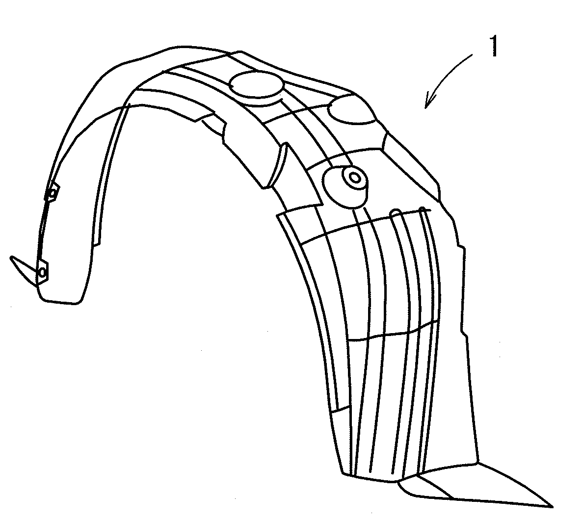 Fender liner and method for producing the same