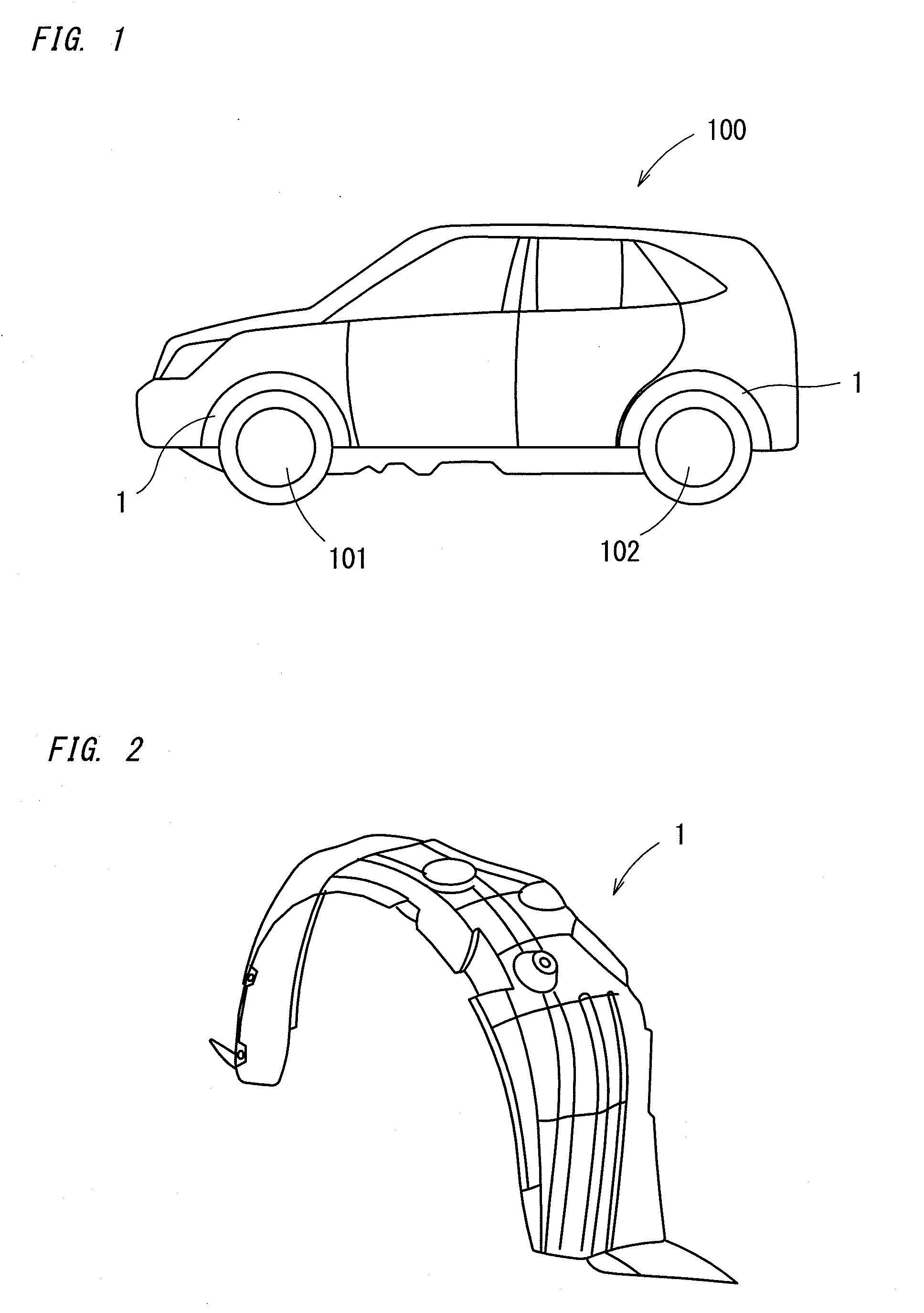 Fender liner and method for producing the same