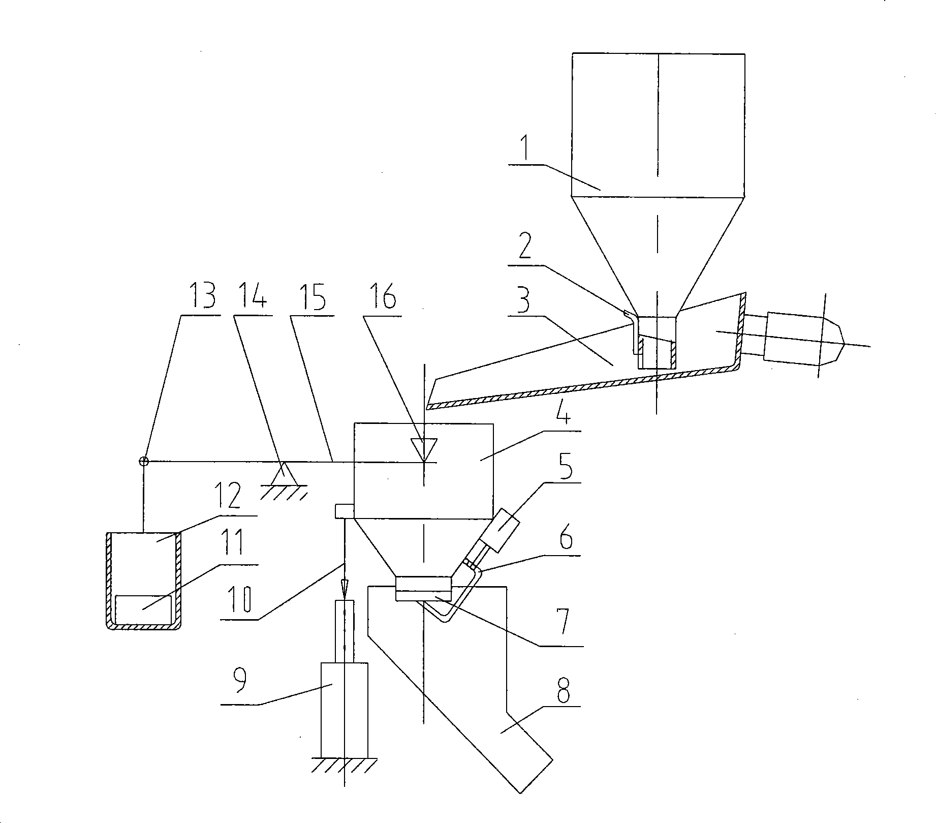 Quantitative weighing system based on buoyant force weighing sensing principle