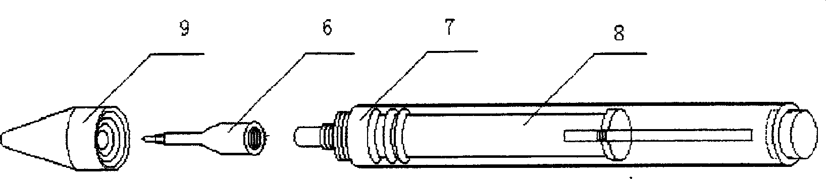 Piston type series multifunctional pen