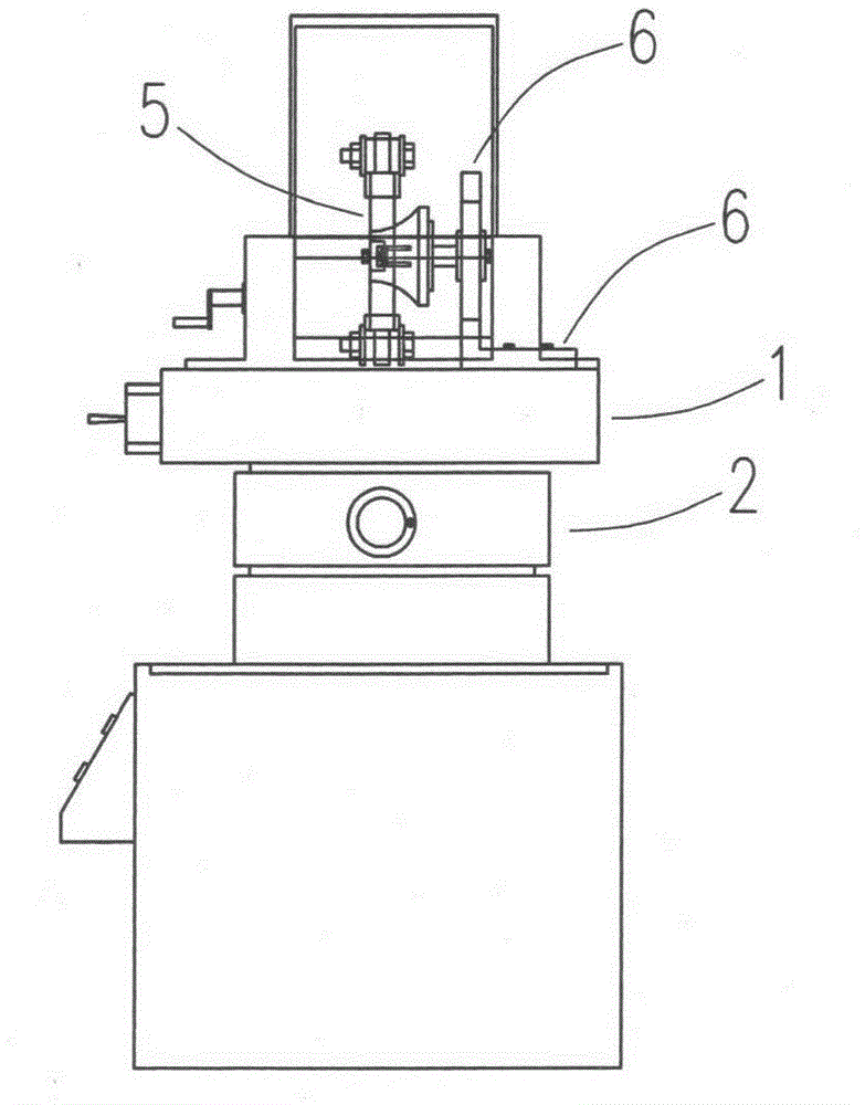 Improved structure of wire-cutting machine tool for graphite electrode curved surface projection precision machining