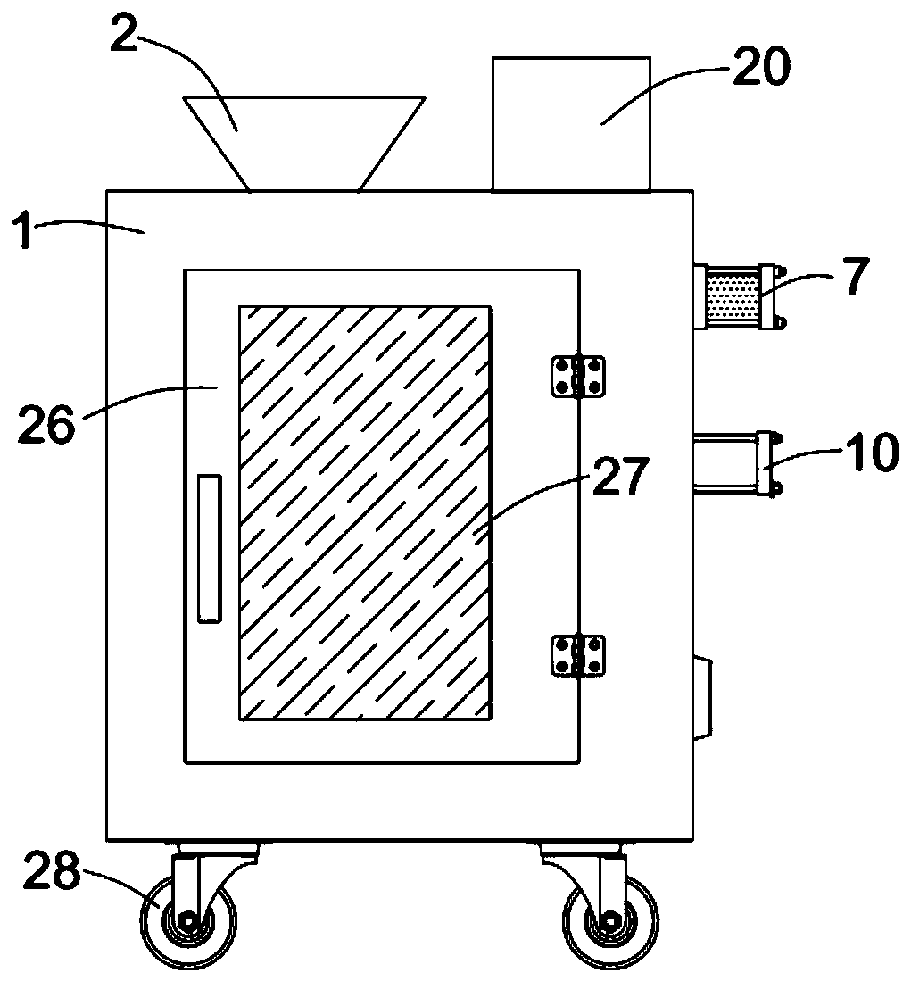 Pork kneading-salting device