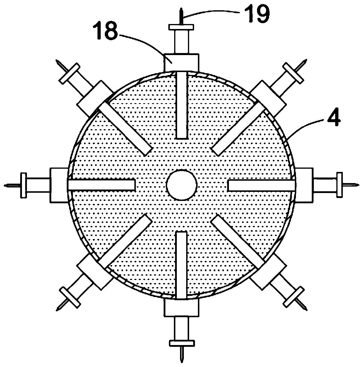 Pork kneading-salting device